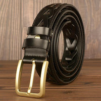 ceinture-cuir-vintage-tissu-vache