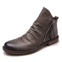 botte-vintage-en-cuir-marron