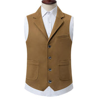 gilet-decontracte-poche-plaquee-col-v-vintage