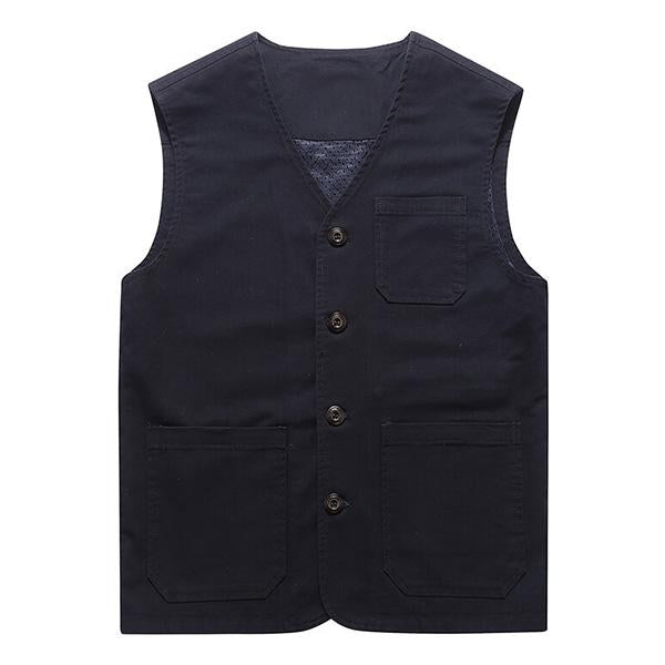 gilet-mince-decontracte-couleur-unie-vintage