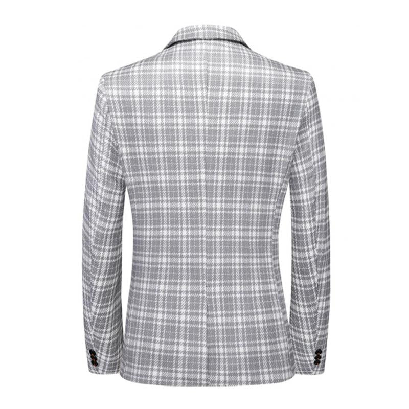 Karierter lässiger Vintage-Blazer für Herren