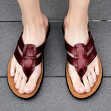 Herren-Flip-Flops aus Leder