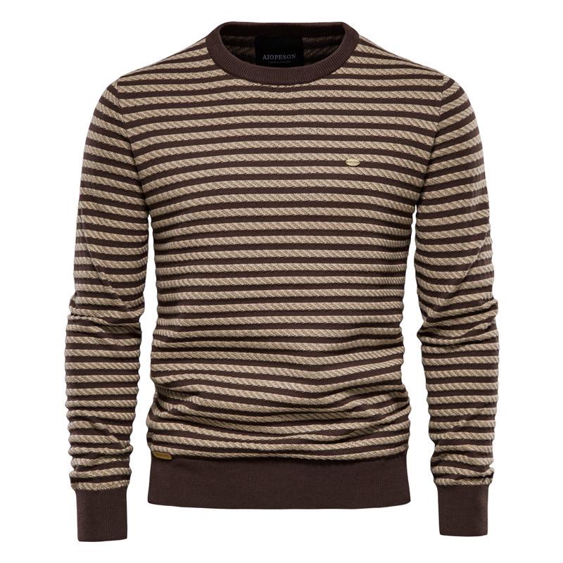 pull-raye-col-rond-vintage
