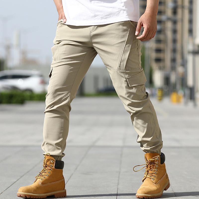pantalon-cargo-kaki-style-retro-multi-poches
