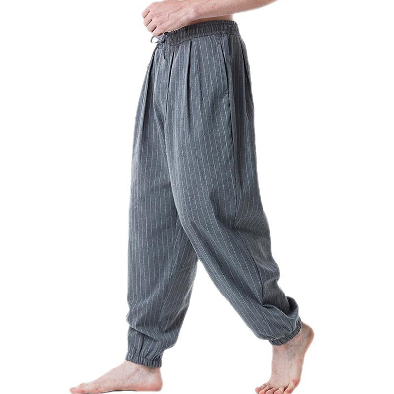 sarouel-vintage-coton-lin-rayures-hommes
