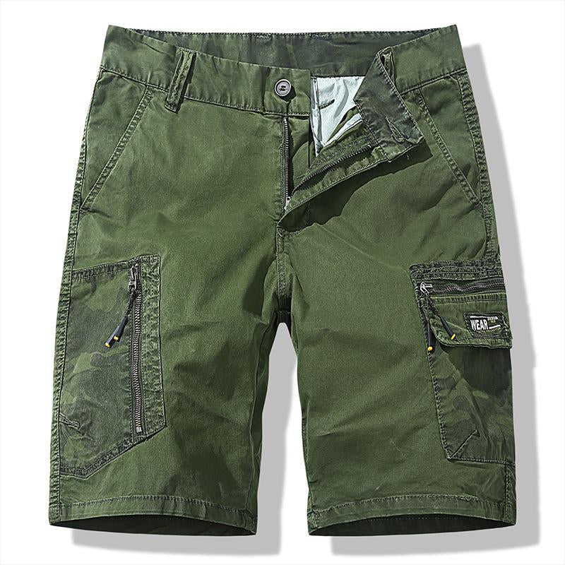 Trendige Retro-Shorts mit mehreren Taschen