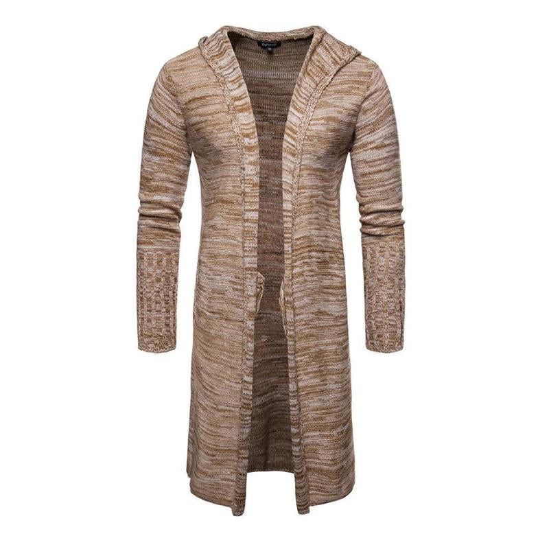 manteau-cardigan-mi-longue-tricot-capuche-vintage
