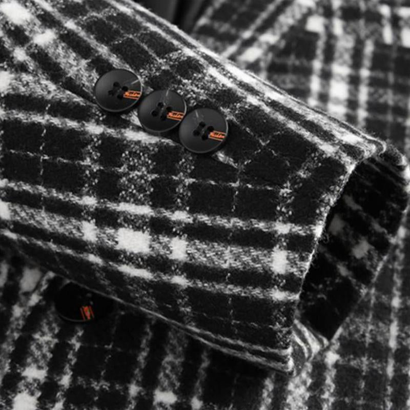 Karierter lässiger Vintage-Blazer für Herren