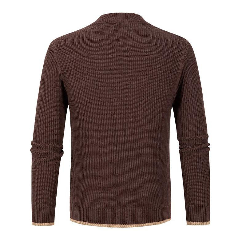 pull-col-rond-ample-blocs-vintage