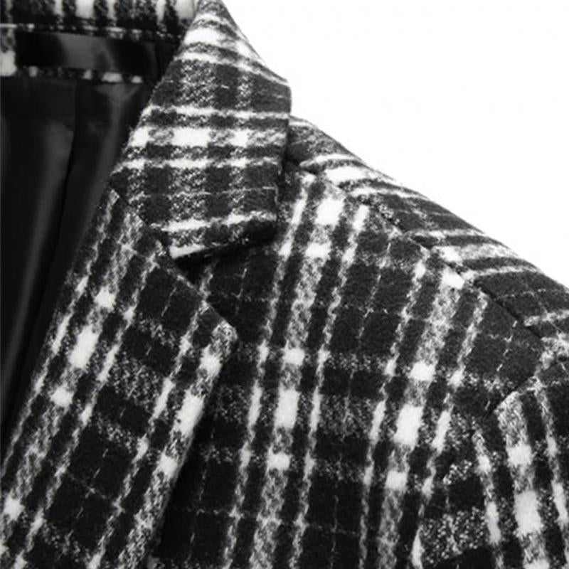 Karierter lässiger Vintage-Blazer für Herren