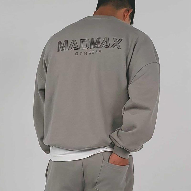 Vintage Sports besticktes, langärmliges, lockeres Sweatshirt