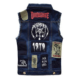 veste-en-denim-brosse-patch-decontracte-vintage