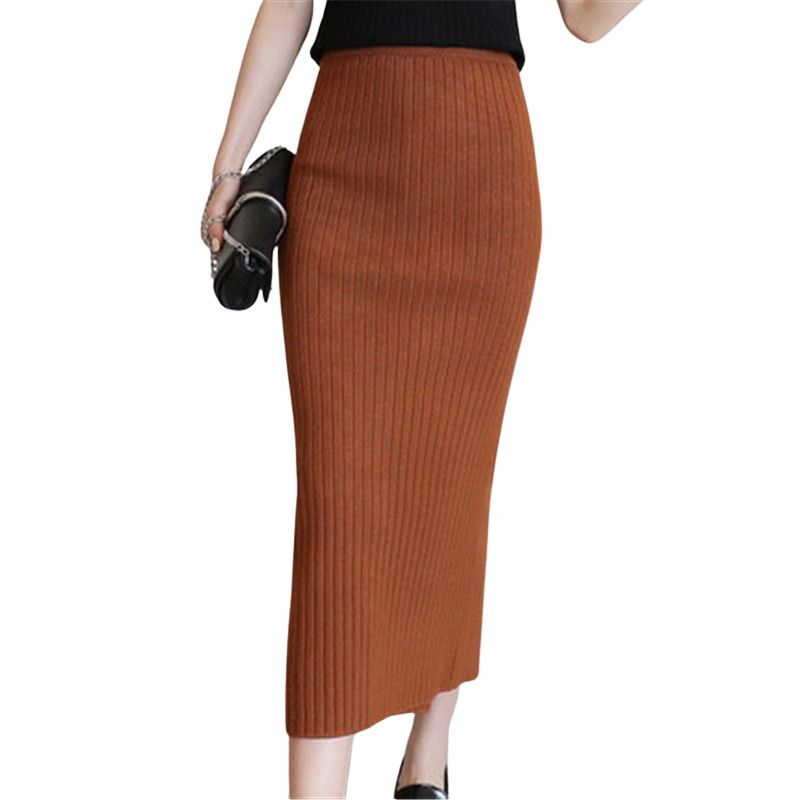 Jupe Longue Droite Hiver Vintage