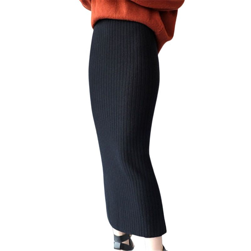 Jupe Longue Droite Hiver Vintage