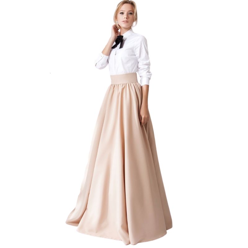 jupe-longue-vintage-plissee-kaki