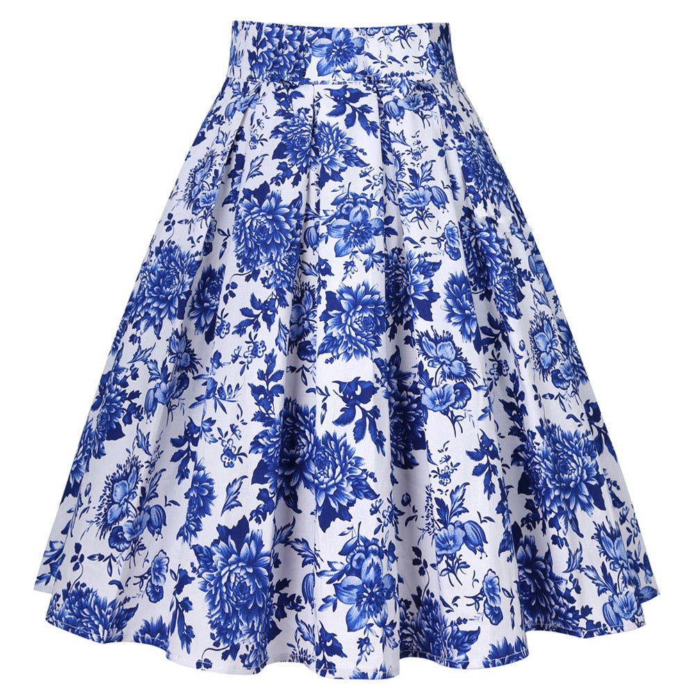    jupe-midi-vintage-bleu