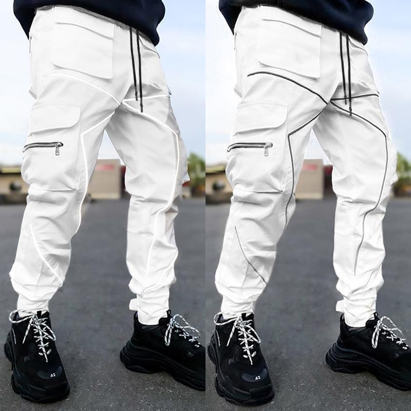 pantalon-sport-decontracte-multi-poches-vintage