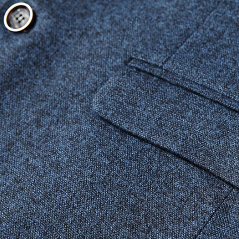 Vintage einfarbiger Revers-Blazer 