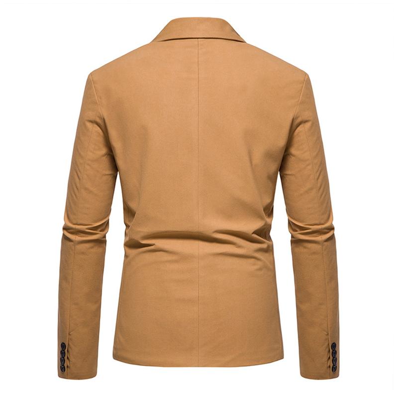 Ein-Knopf-Blazer aus Vintage-Wildleder