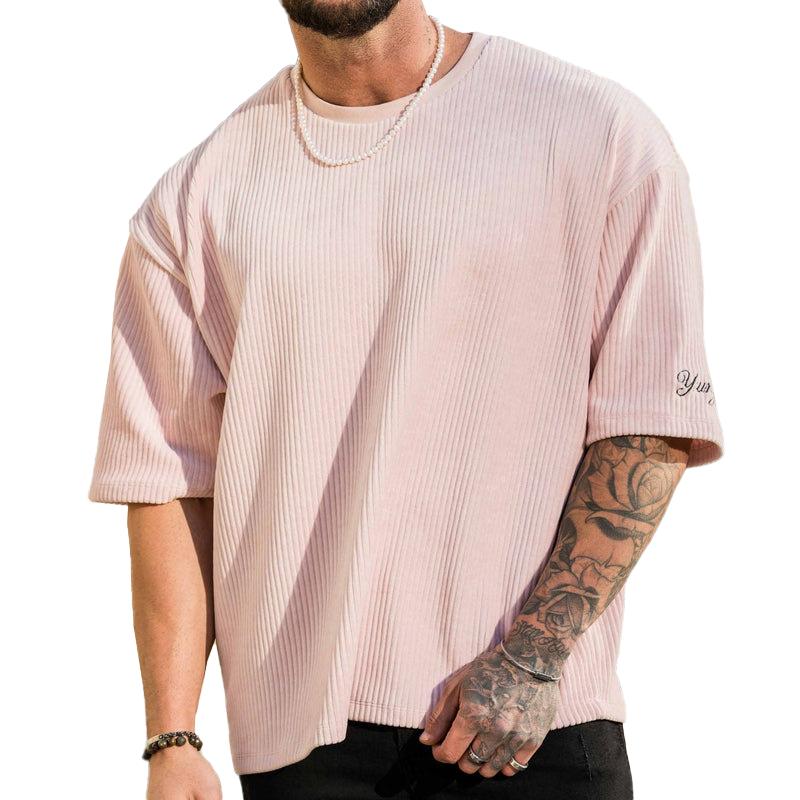 t-shirt-manches-courtes-velours-cotele-vintage