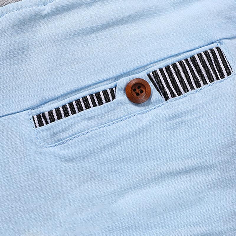 short-plage-coton-uni-taille-elastique-vintage