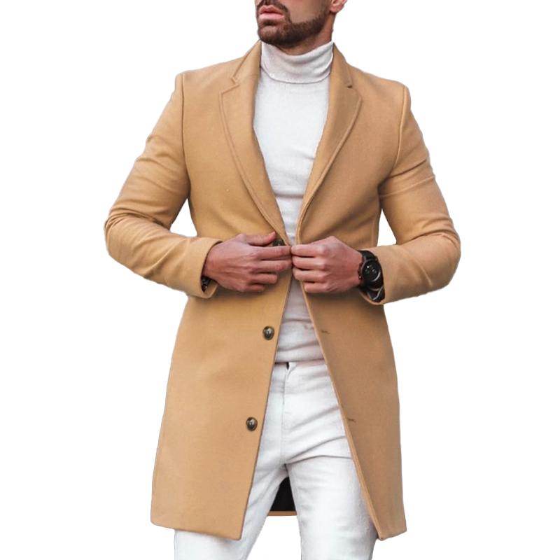 manteau-decontracte-uni-revers-crantes-vintage