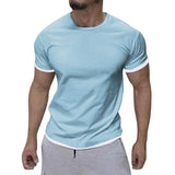 t-shirt-col-rond-blocs-couleurs-vintage