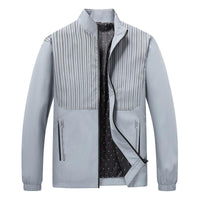 veste-vintage-col-montant-coutures-rayees