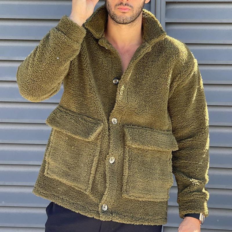 veste-polaire-revers-simple-boutonnage-vintage