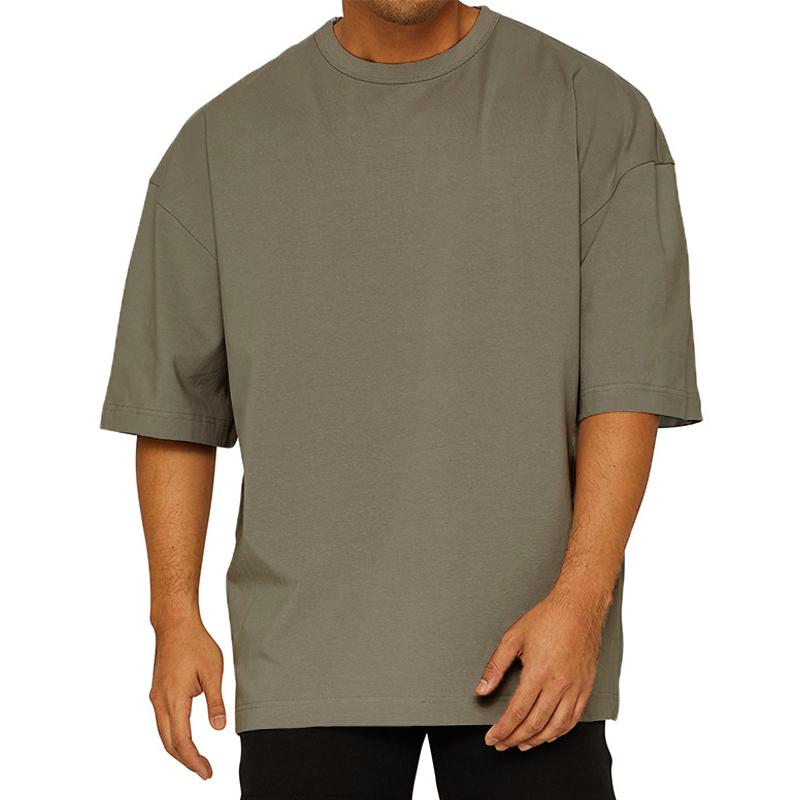 t-shirt-sport-ample-couleur-unie-tendance-vintage
