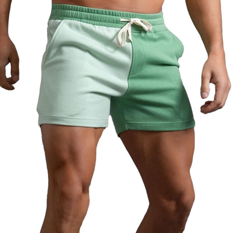 short-sport-coton-blocs-couleurs-vintage