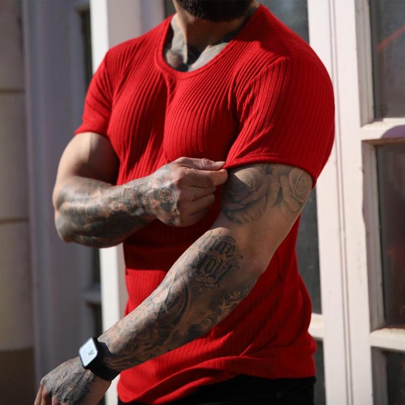 t-shirt-raye-uni-col-rond-vintage