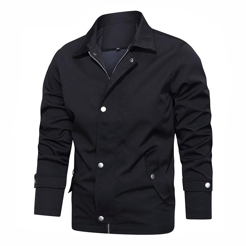 veste-vintage-couleur-unie-revers-simples-hommes