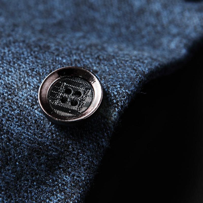 Vintage einfarbiger Revers-Blazer 