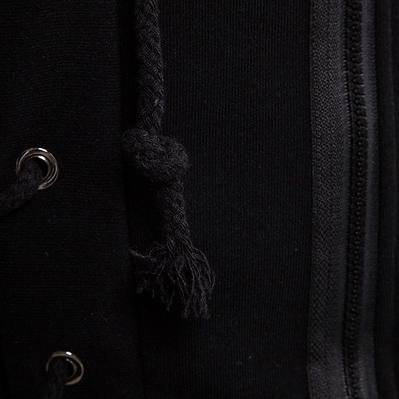Vintage-Kapuzenpullover mit seitlicher Schnürung