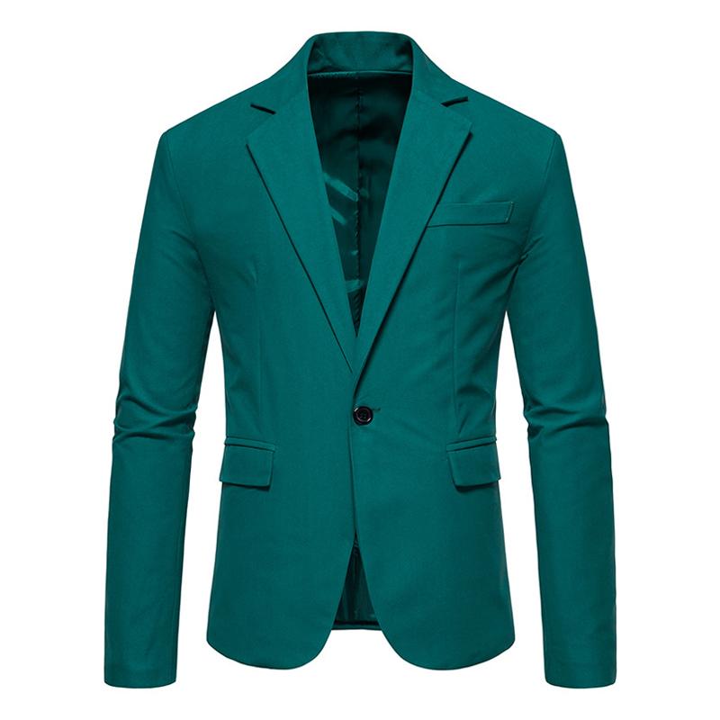 Ein-Knopf-Blazer aus Vintage-Wildleder
