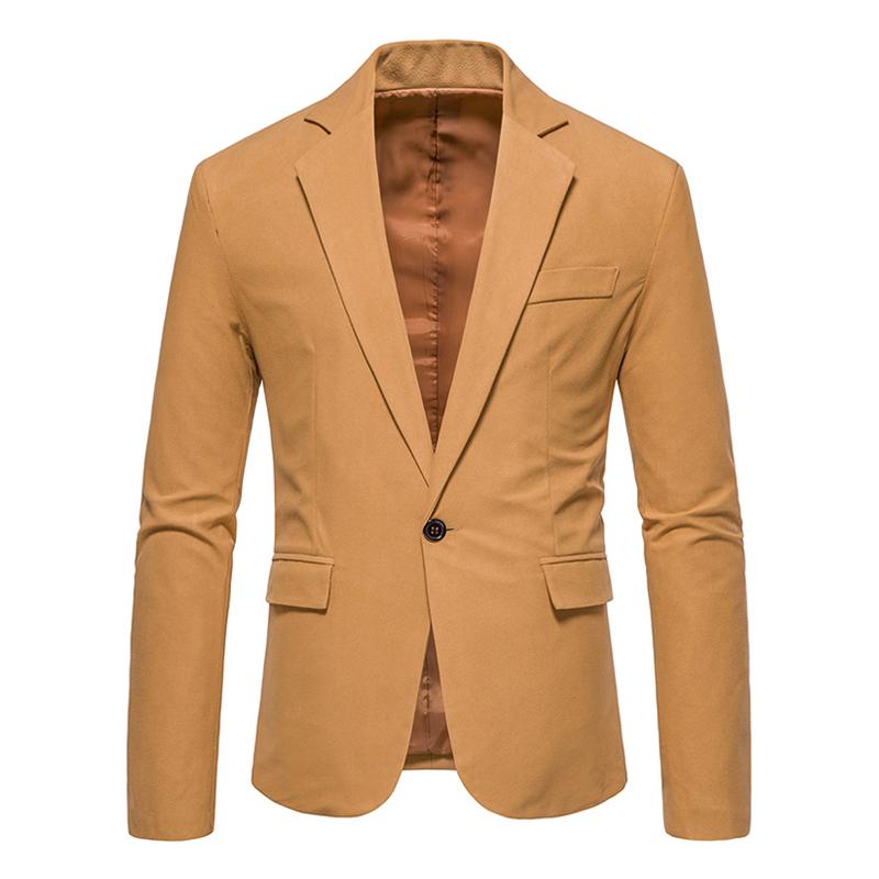 Ein-Knopf-Blazer aus Vintage-Wildleder