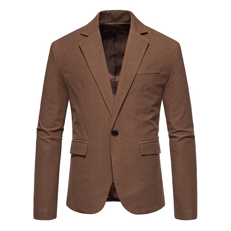 Ein-Knopf-Blazer aus Vintage-Wildleder