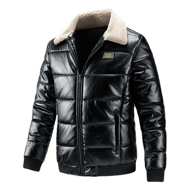 manteau-epais-cuir-pu-vintage