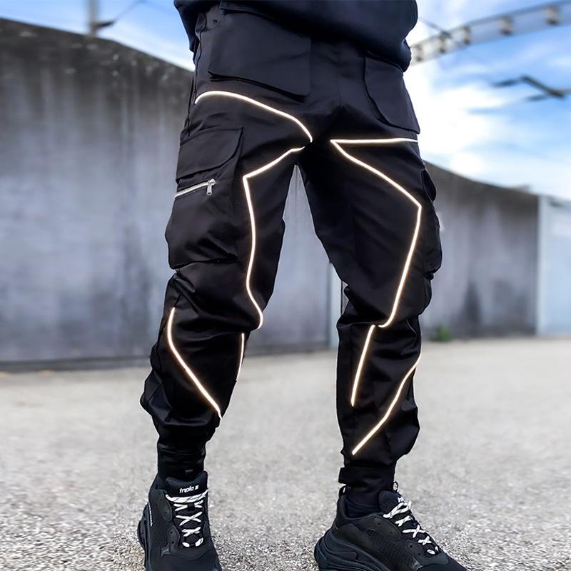 pantalon-sport-decontracte-multi-poches-vintage