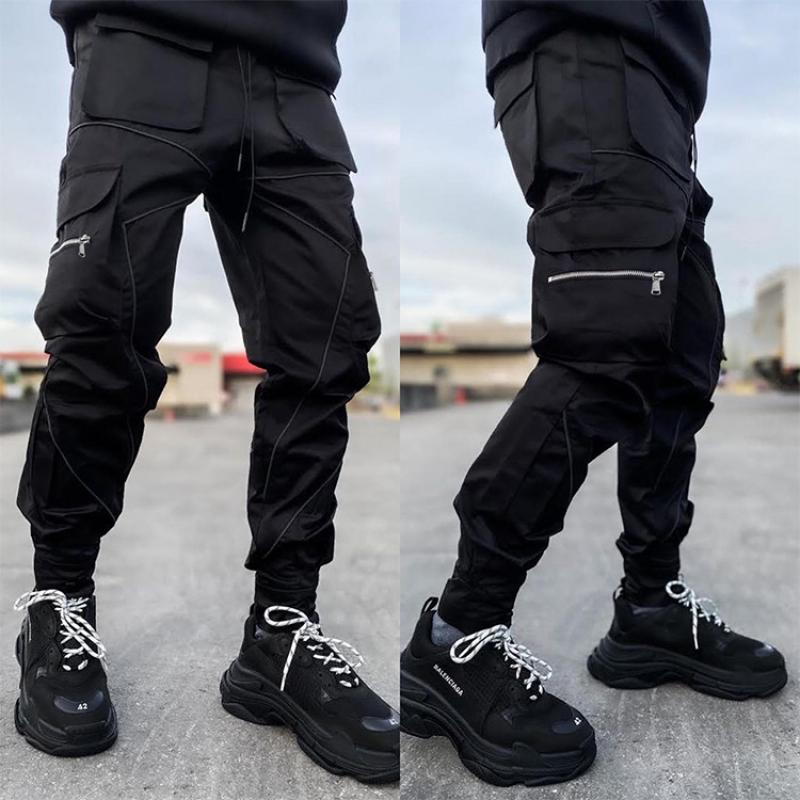 pantalon-sport-decontracte-multi-poches-vintage