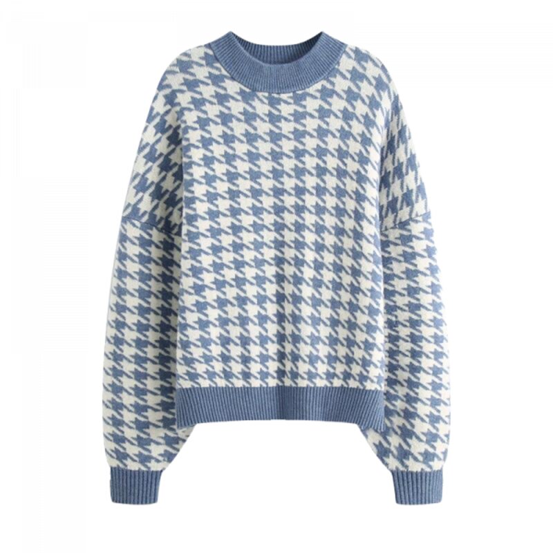 Weiter Vintage-Pullover