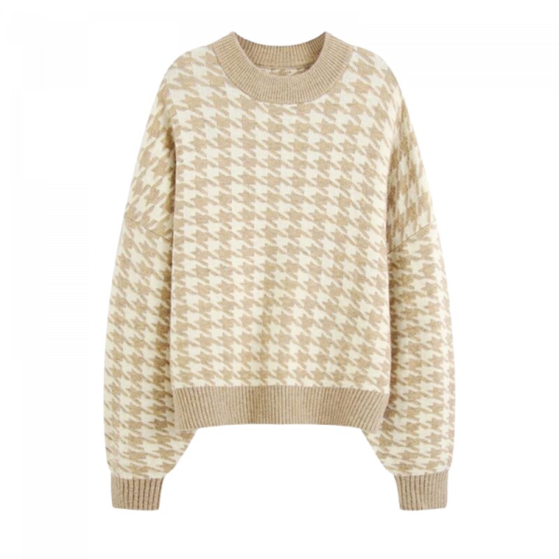 Weiter Vintage-Pullover