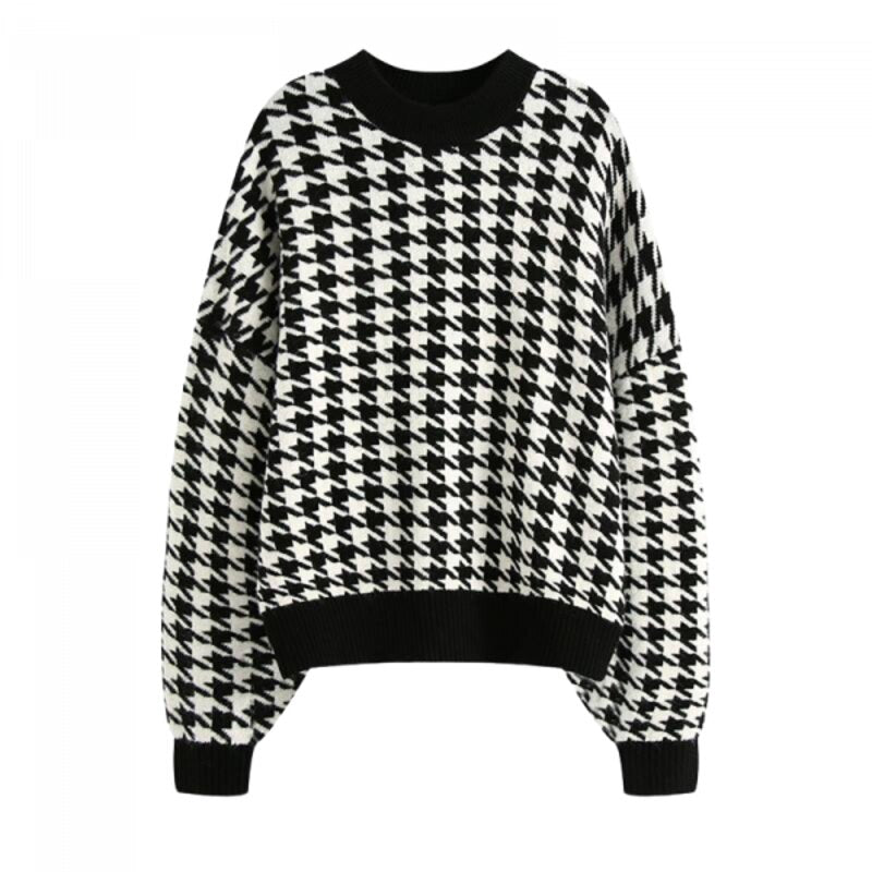 Weiter Vintage-Pullover