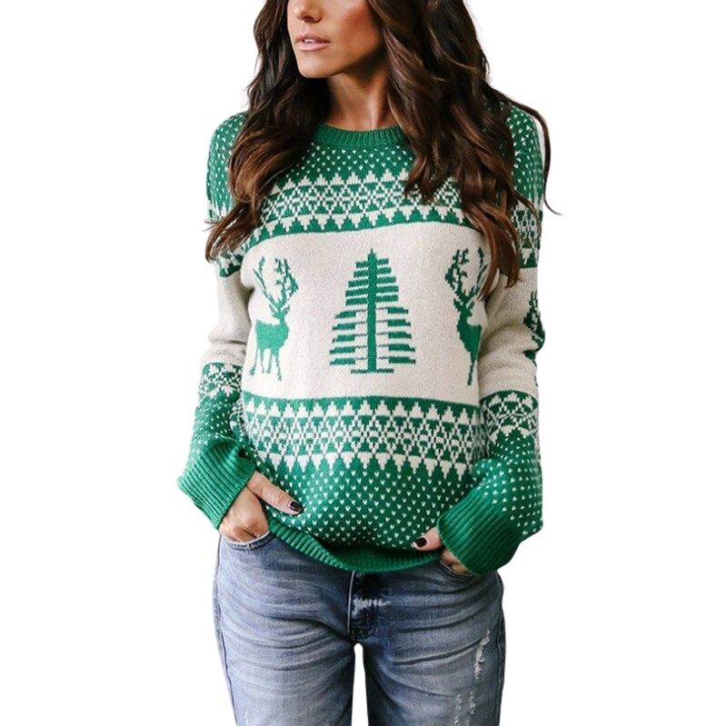     pull-noel-femme-vintage