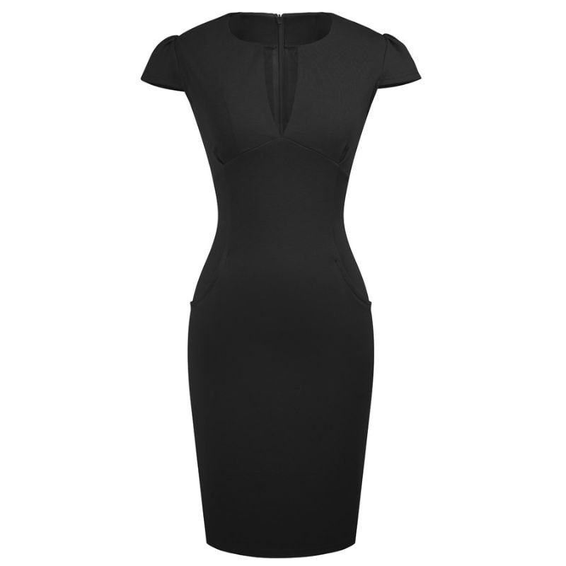robe-droite-annee-50-vintage