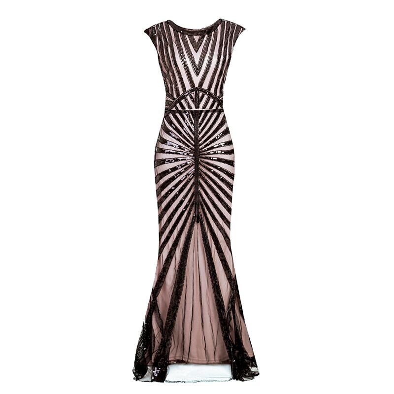 robe-longue-charleston-femme-rose