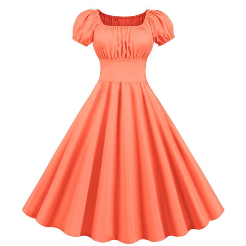 robe-orange-vintage-60