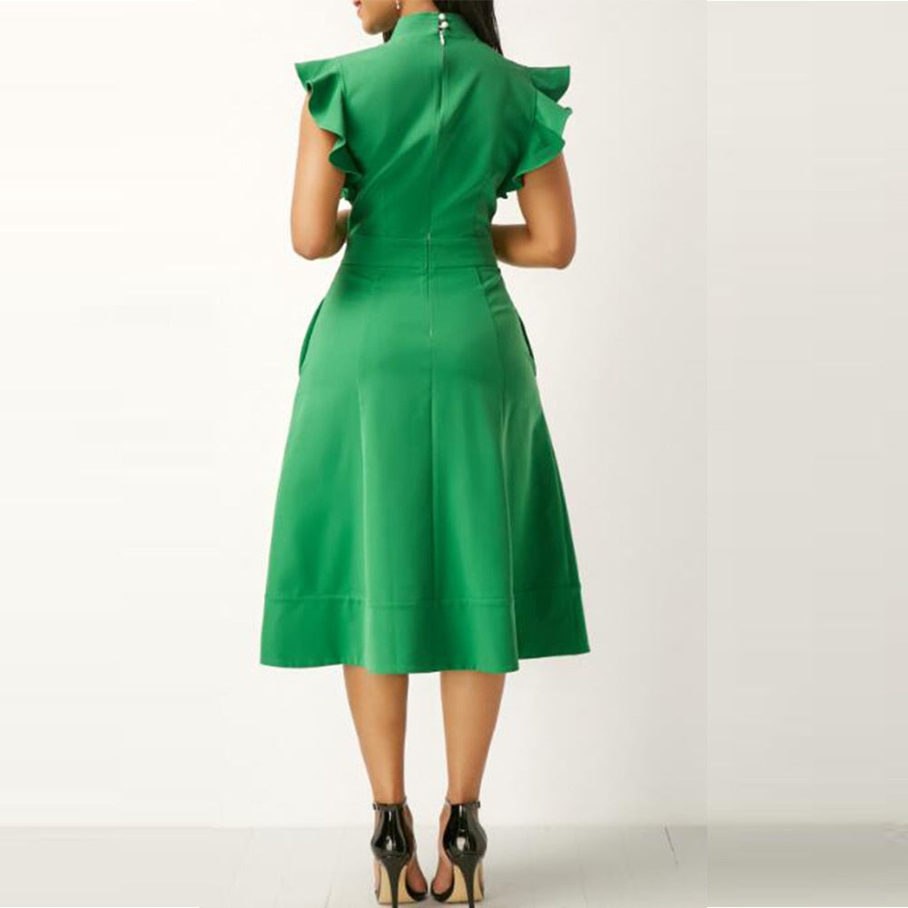    robe-vintage-annee-60-chic-bleu