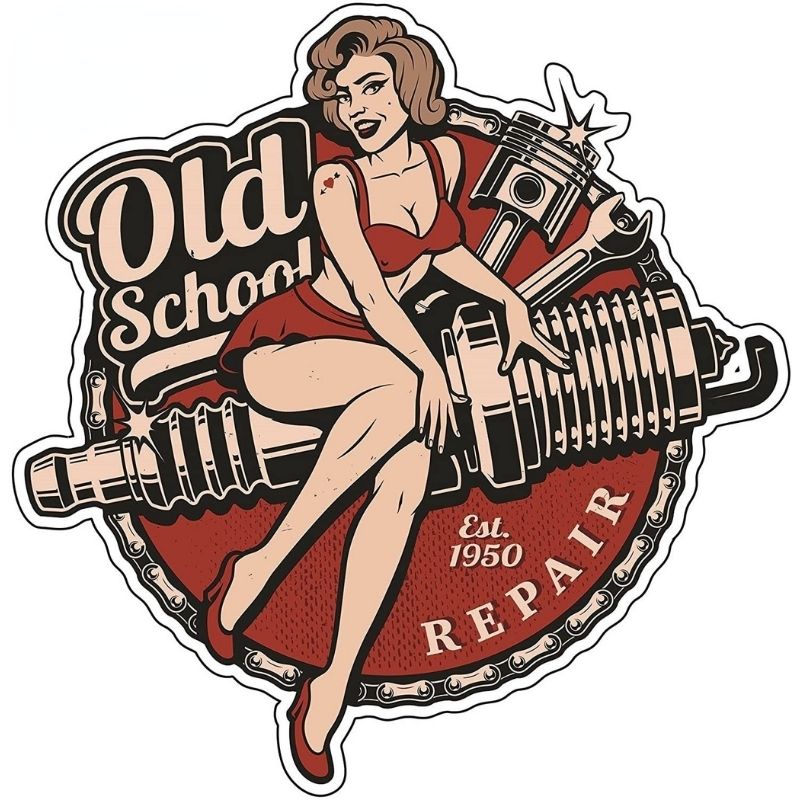 sticker-pin-up-vintage